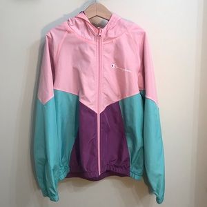 Champion Heritage Girls Kids Clothes Windbreaker Jacket With Hood